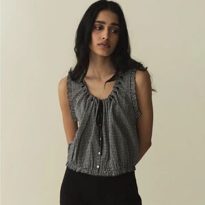 Dôen • Traveler Tank Top Blouse La Maddalena Gingham S
